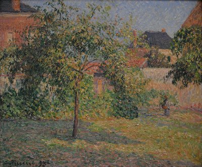 Appelboom in de weide door Camille Jacob Pissarro